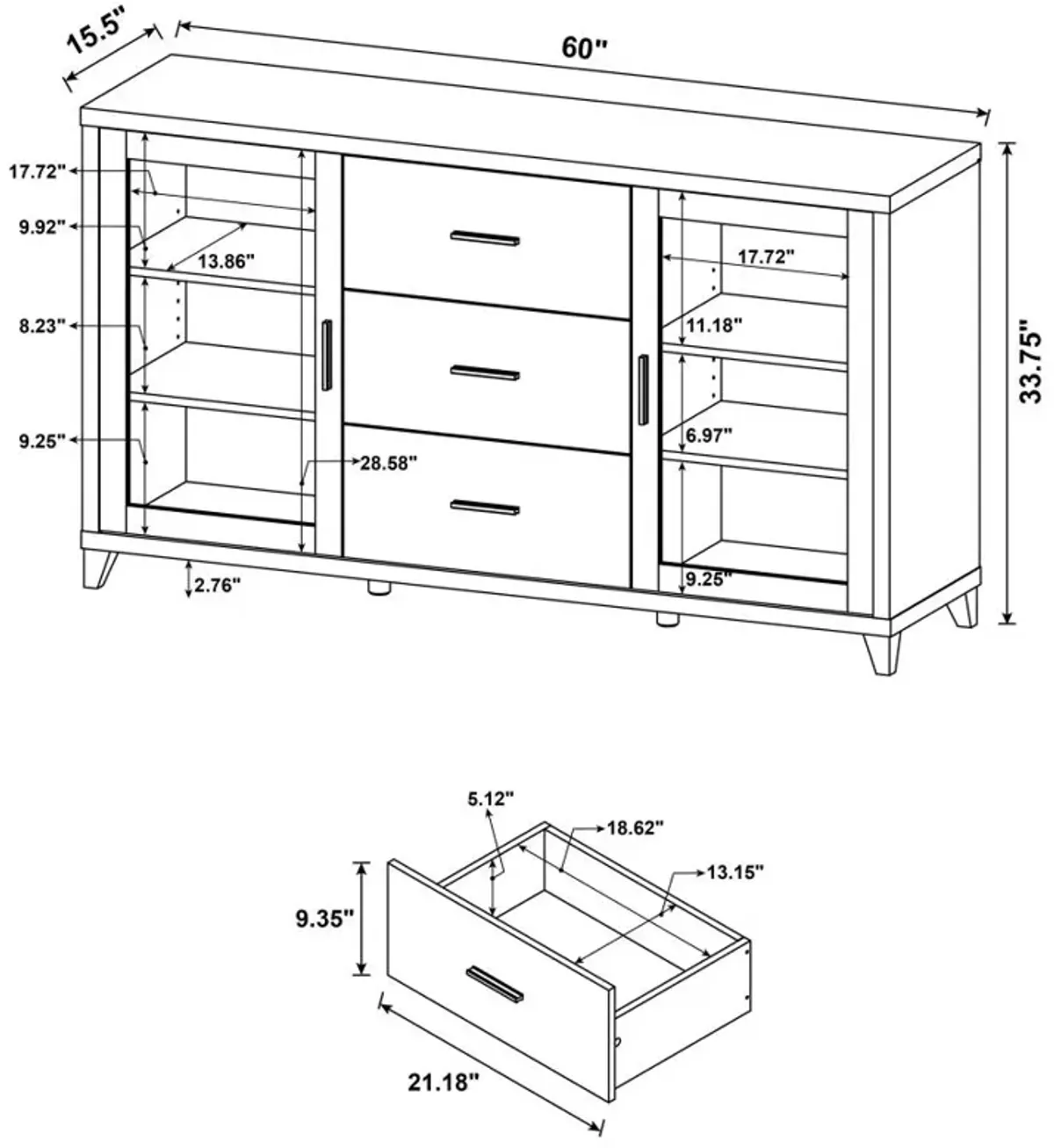 Lewes 4-piece Entertainment Center Cappuccino