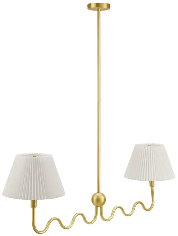 Wave Squiggle 2-Arm Pendant Light By Modway