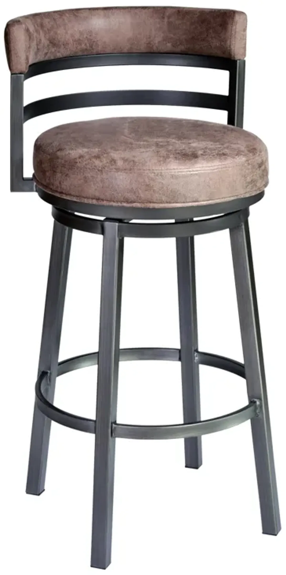 Titana 30" Barstool in Mineral finish with Bandero Tobacco upholstery