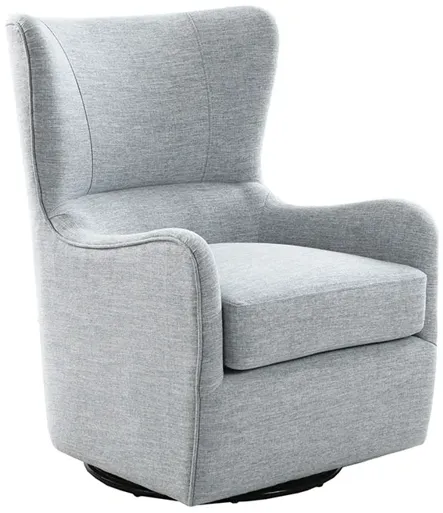 Madison Park Arianna Light Blue Swivel Glider Chair