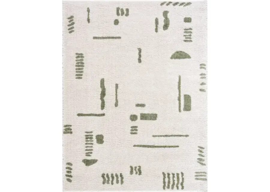 Fossay Shag FSG-2302 2'7" x 7'3" Machine Woven Rug