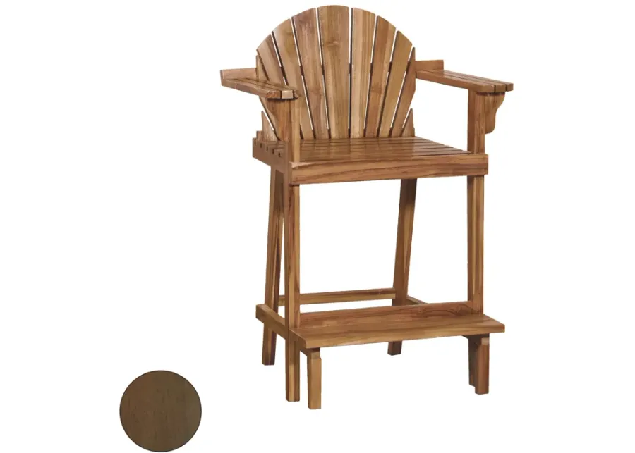 Lifeguard Counter Stool in Burnt Umber