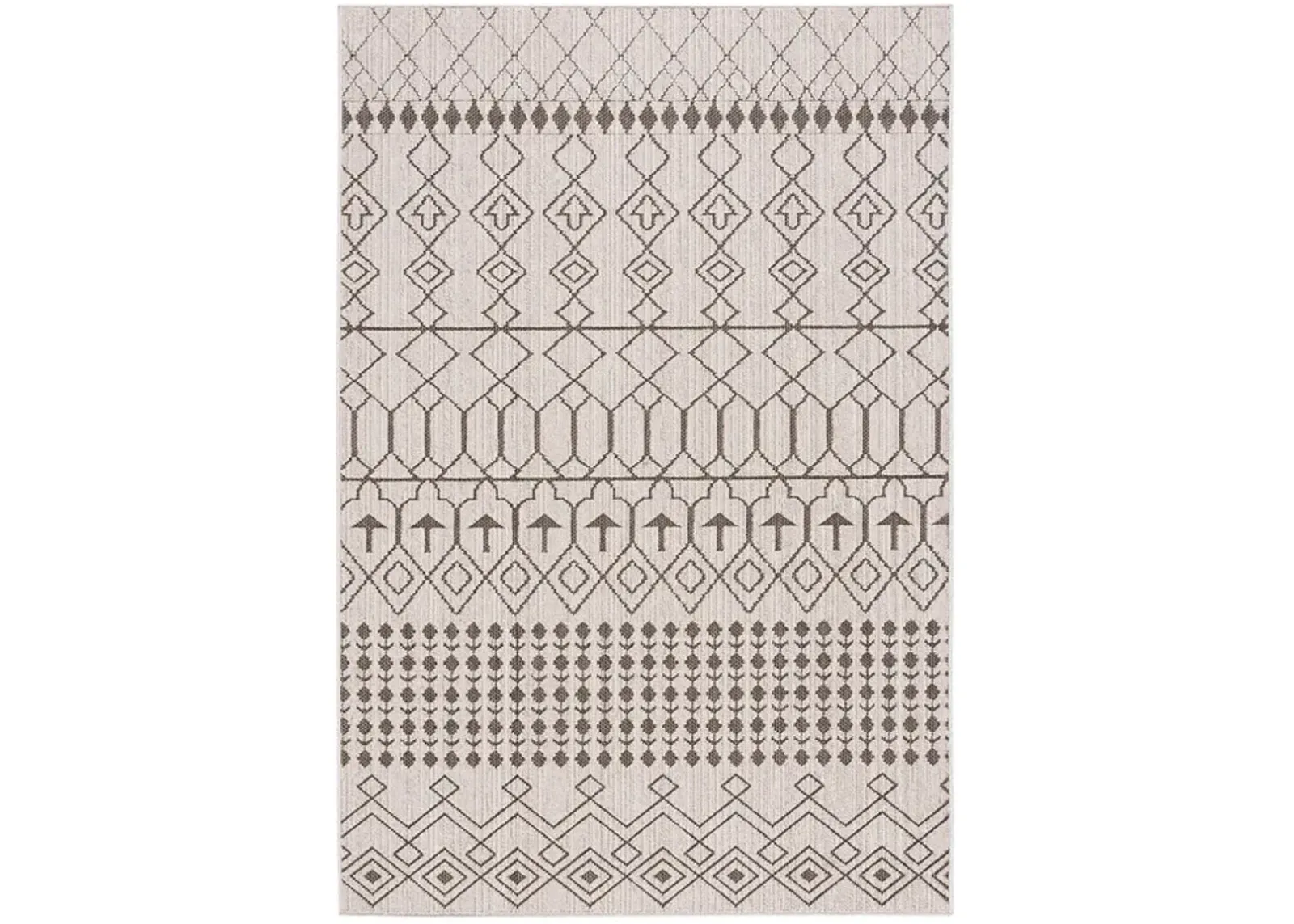 GLOBAL 212 Beige 9' X 12' Large Rectangle Rug