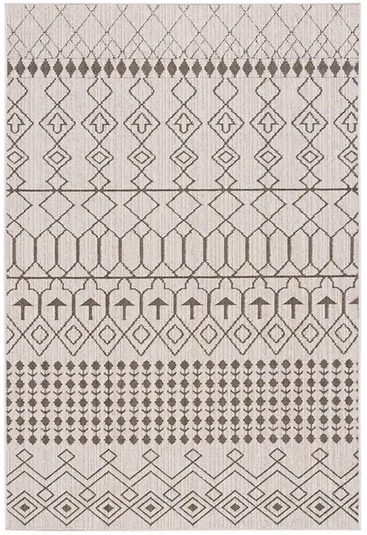 GLOBAL 212 Beige 9' X 12' Large Rectangle Rug