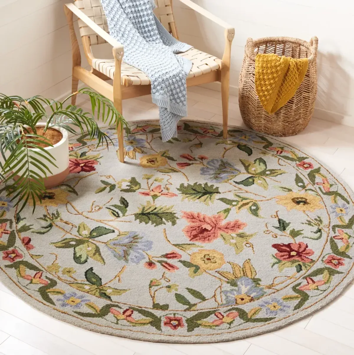 CHELSEA Hand Hooked 10' x 10' Round area rug