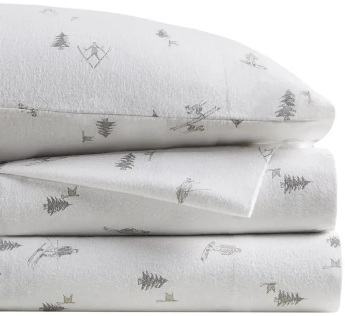 Cozy Cotton Flannel Printed Sheet Set