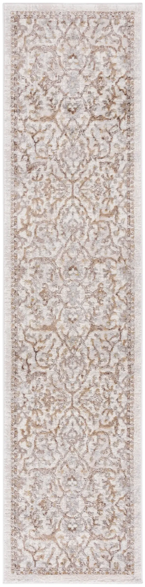 PALMA 336 BEIGE  2'-2' x 11' Runner Rug