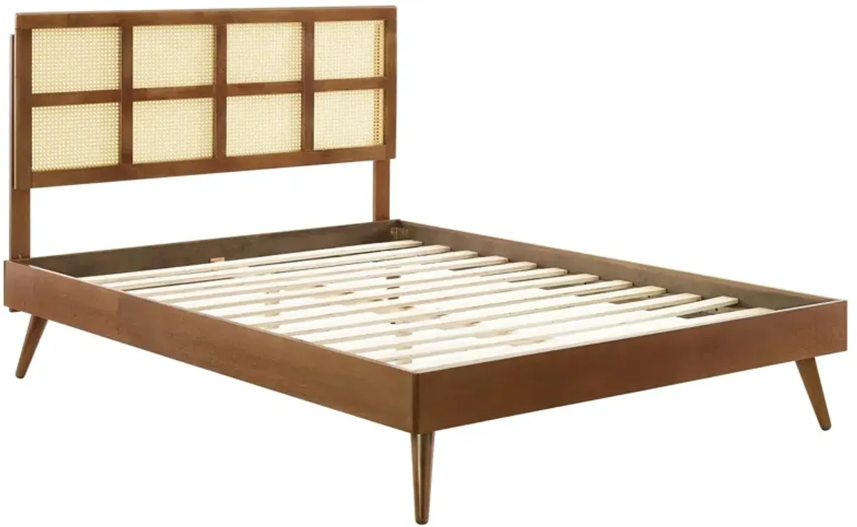 Sidney Cane And Wood Full Platform Bed