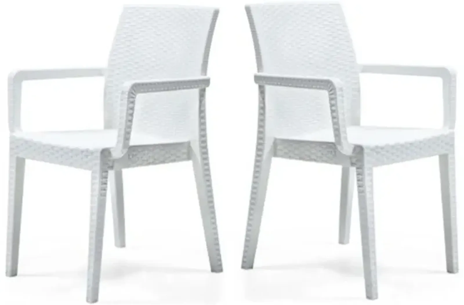 Siena Set of 4 Stackable Armchair-White