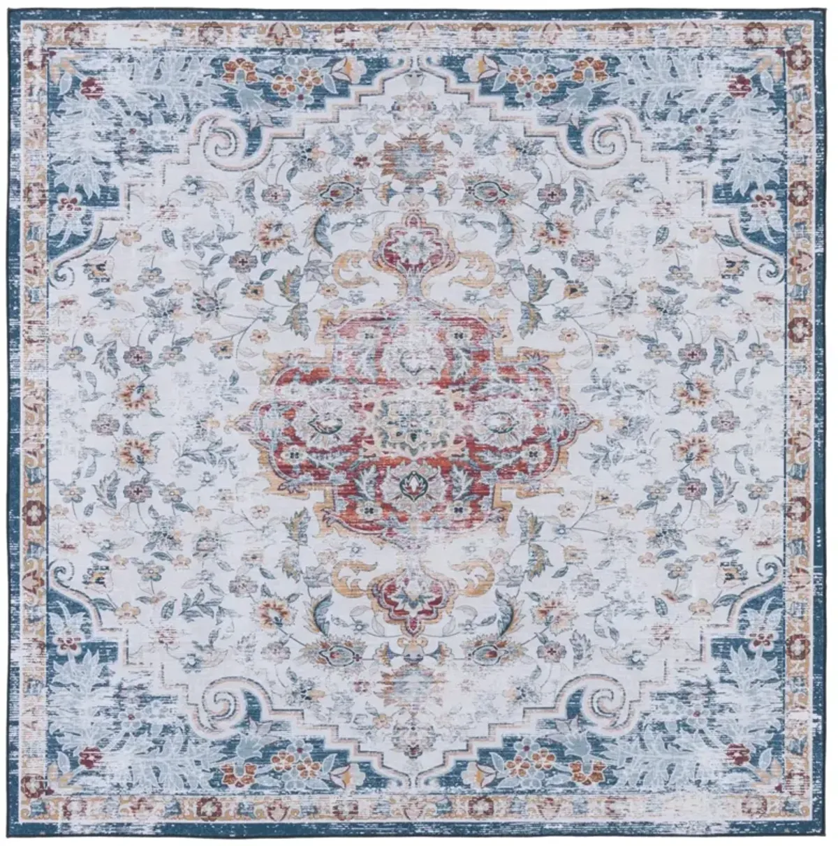 TUCSON 117 M/W S/R GREY  8' x 8' Square Square Rug