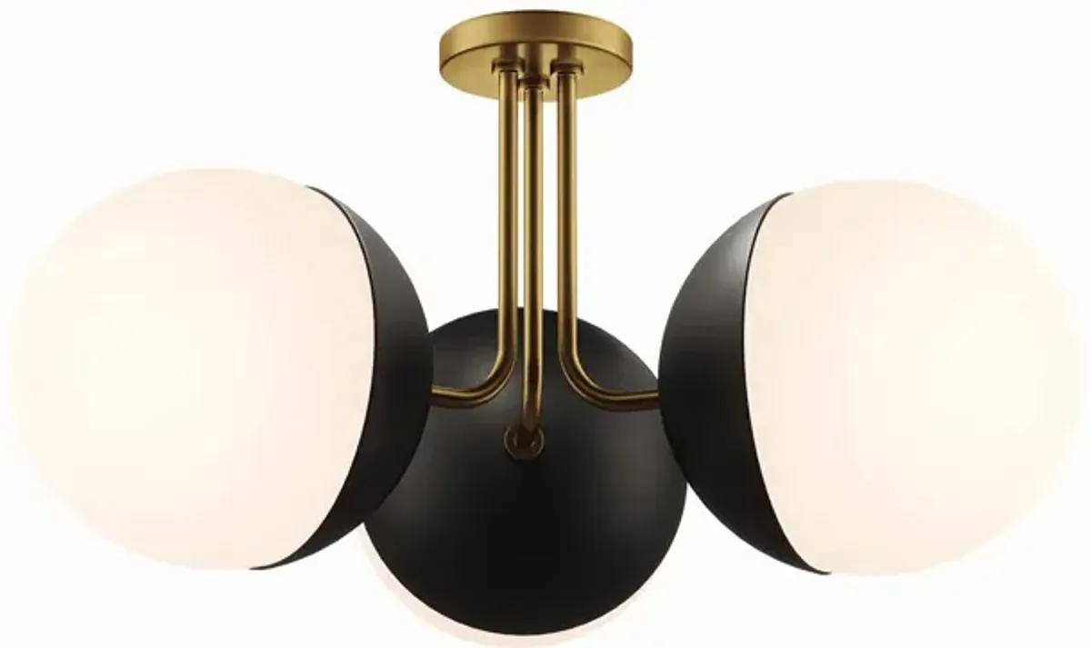 Stellar 3-Light Semi-Flush Ceiling Light