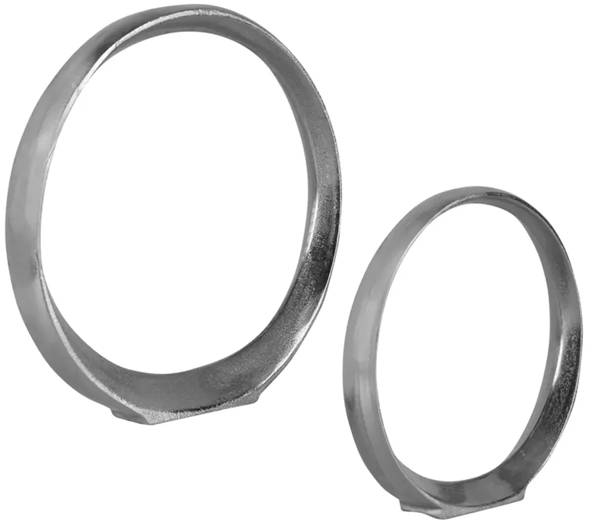 Orbits Nickel Ring Sculptures, S/2