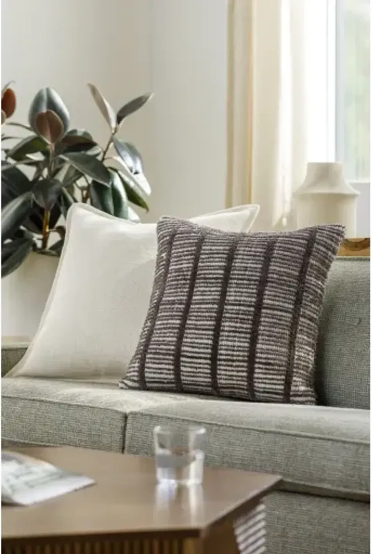 Rowley ROW-001 20"L x 20"W Accent Pillow