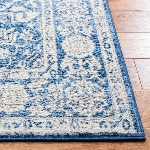 Brentwood 832 Ivory / Navy 10' X 13' Oversized Rectangle Powerloomed Rug