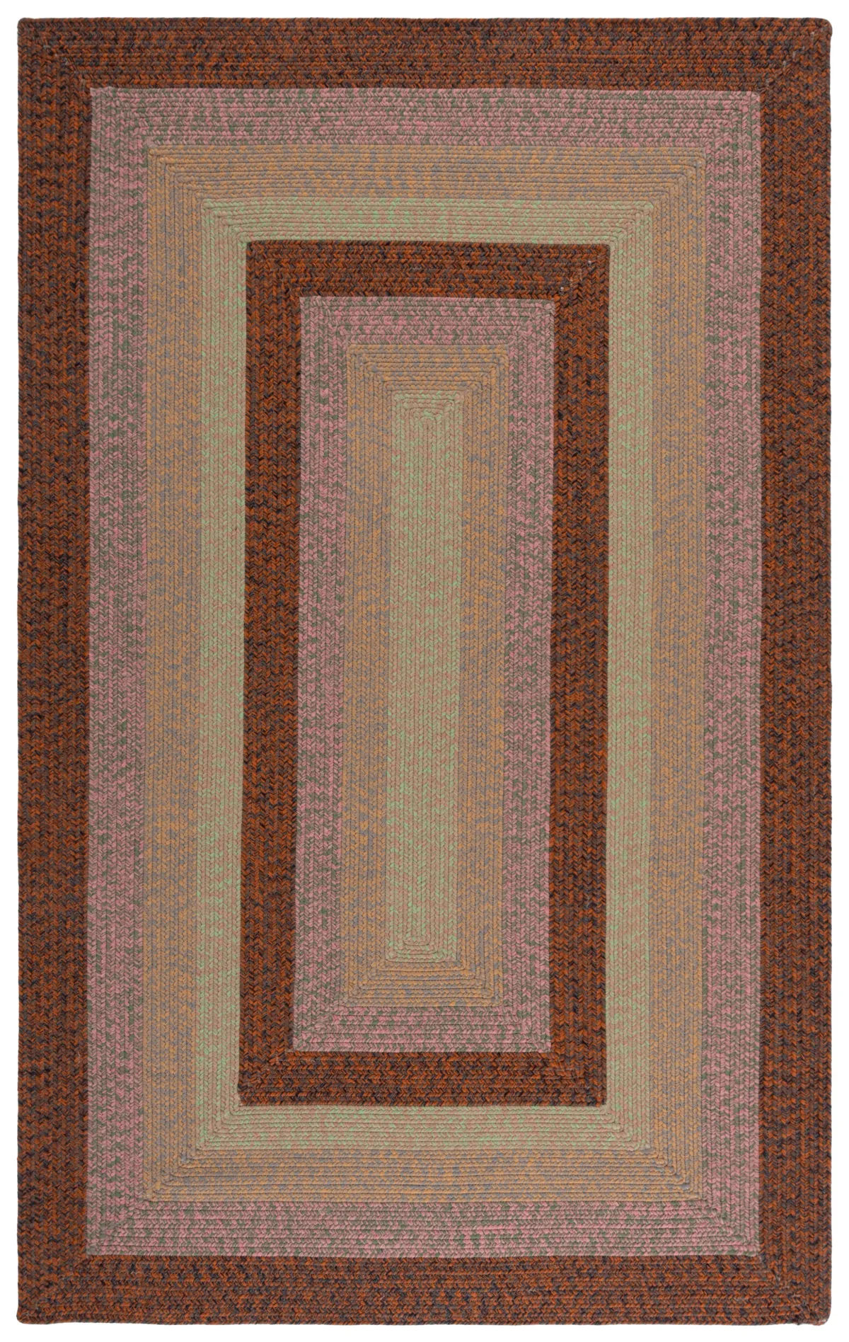 BRAIDED Hand Woven 2' x 4' area rug