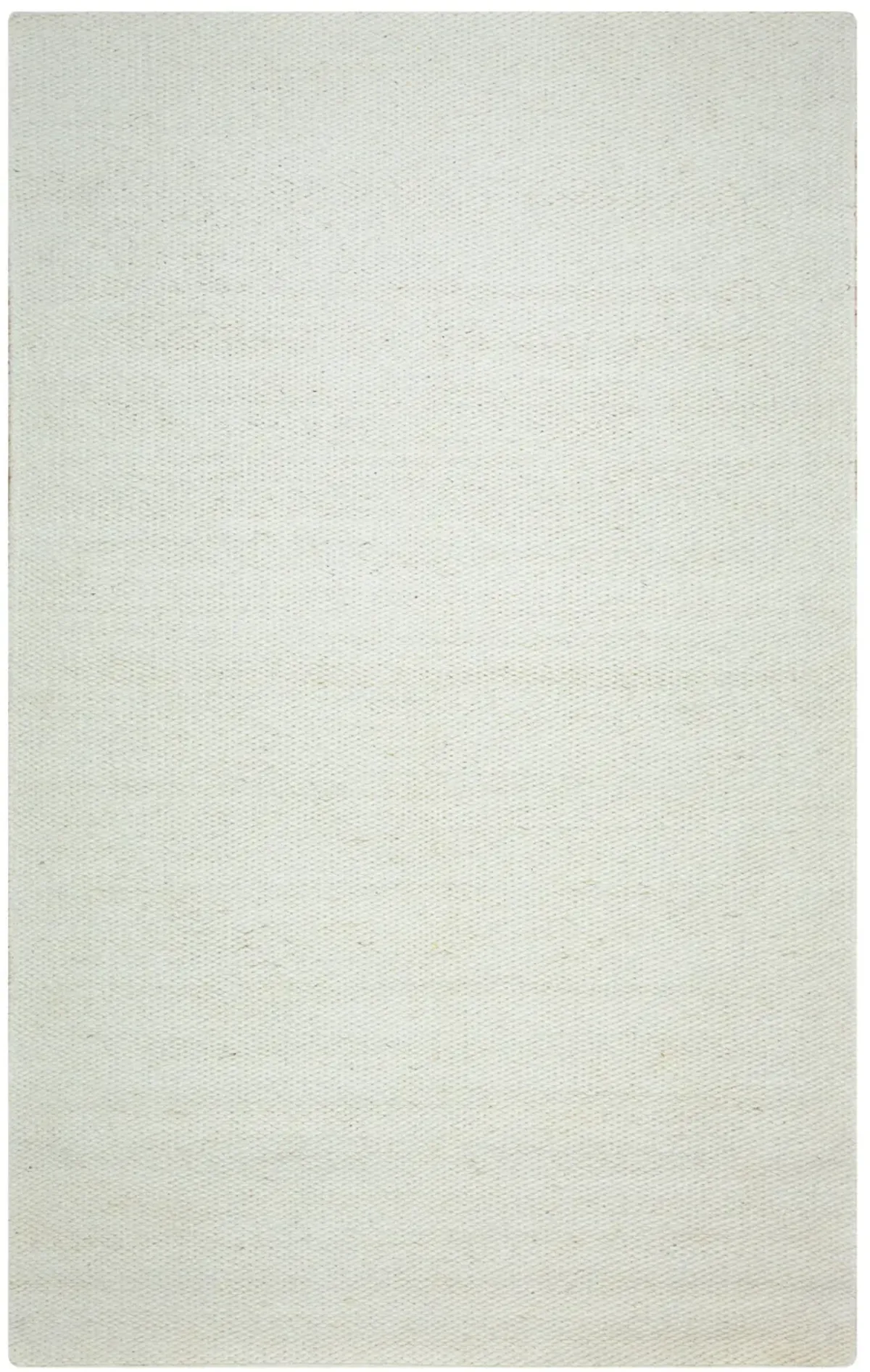 Twist off white  solid Wool 9'x12' Rectangle Rug