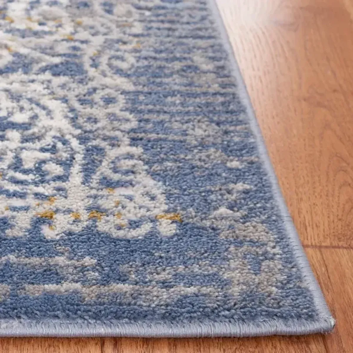 PALMA 322 Blue 2'-2' X 5' Runner Rug