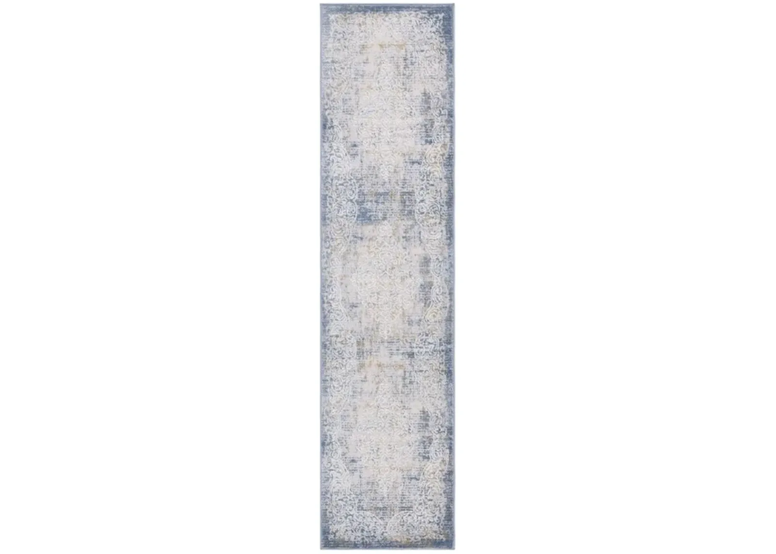 PALMA 322 Blue 2'-2' X 5' Runner Rug