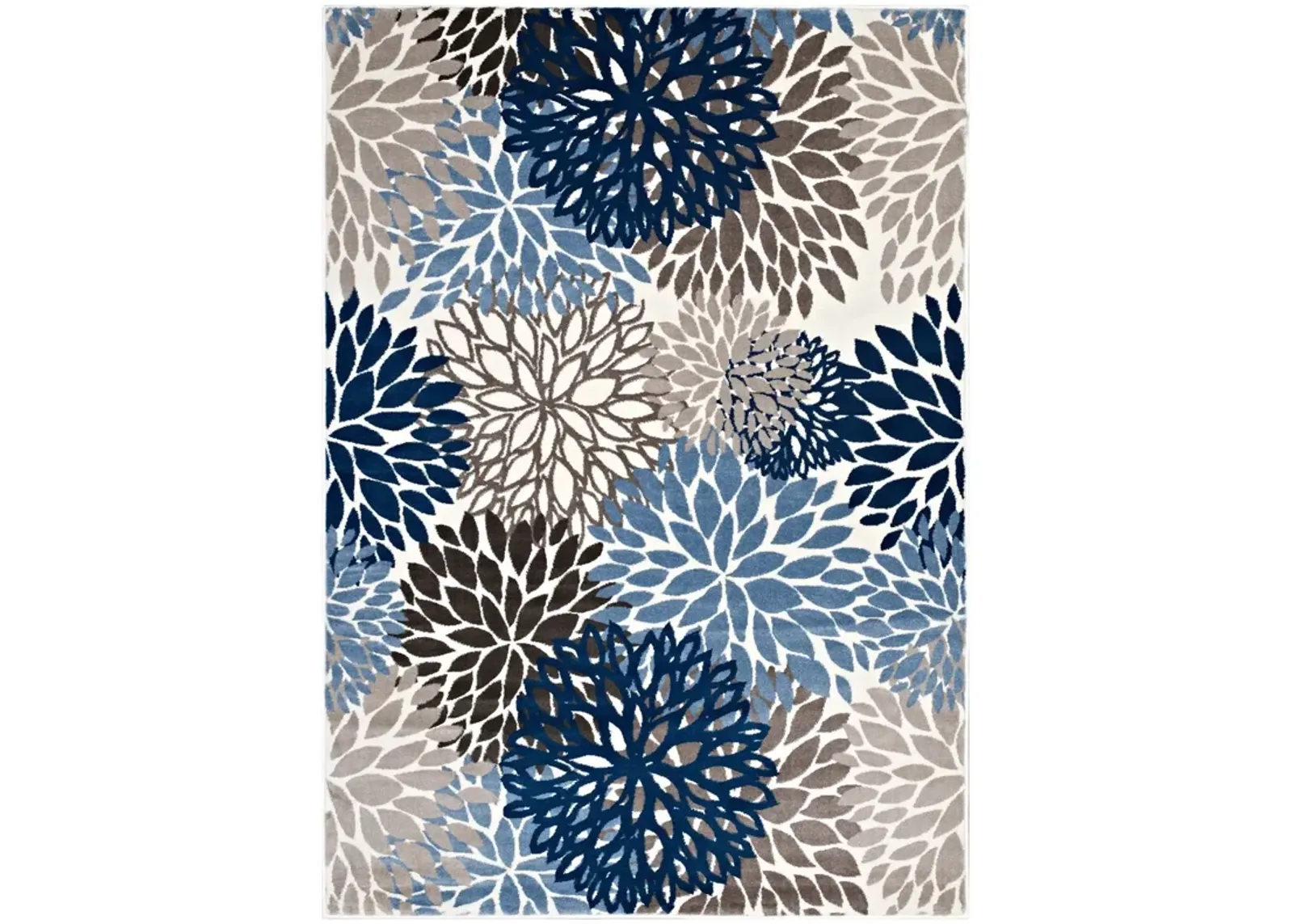 Calithea Vintage Classic Abstract Floral 4x6 Area Rug