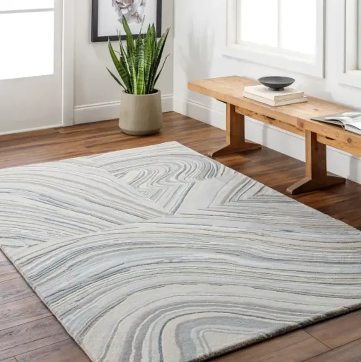 Dreamscape DSP-2302 2' x 3' Hand Made Rug