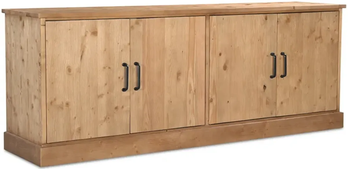 Tade 4 Door Sideboard Honey Pine