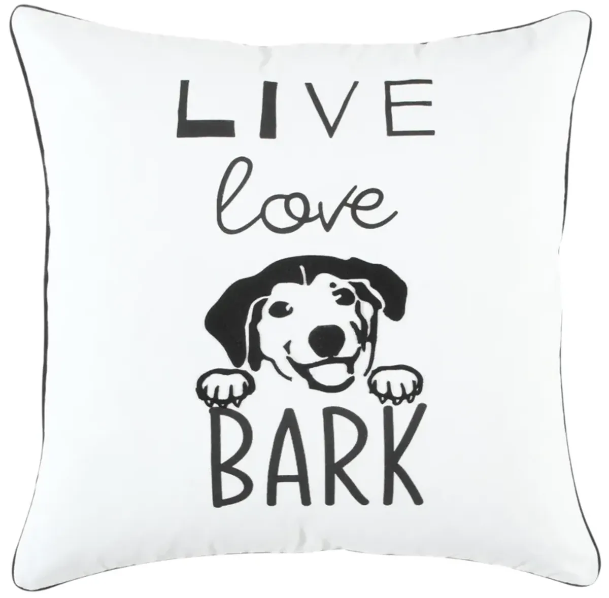 Back Talk Sentiment Black  Pillow