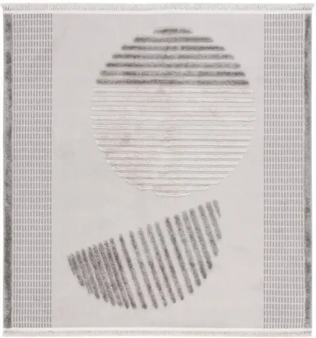 URBAN 218 Grey  6'-7' X 6'-7' Square Square Rug