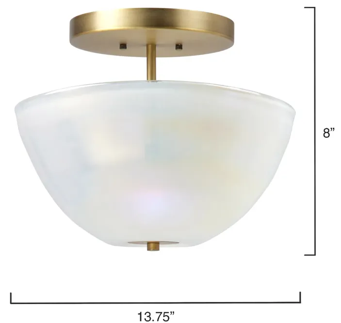 Vapor Bowl Semi-Flush Mount