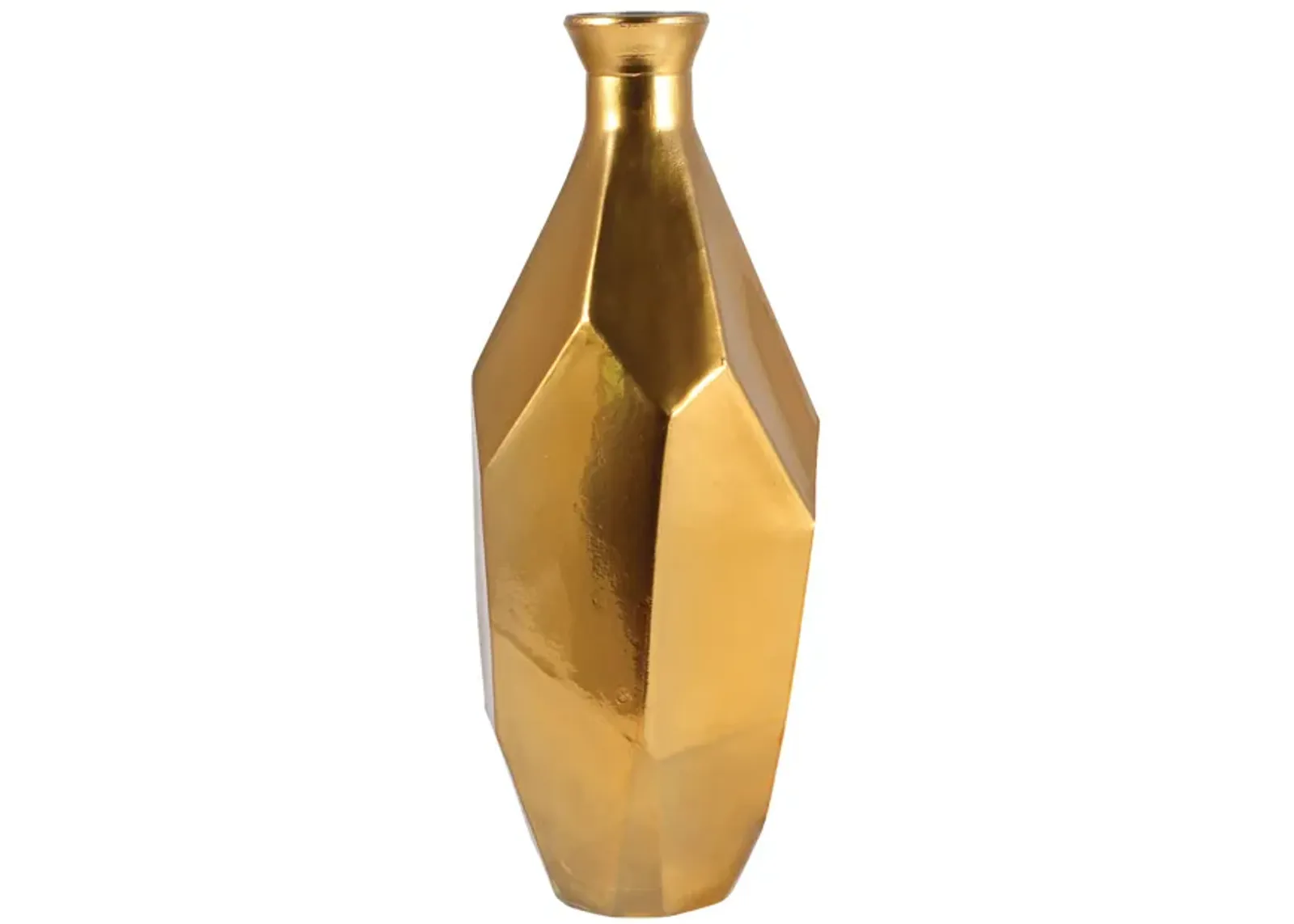 Origami Tall Bottle Metallic Gold