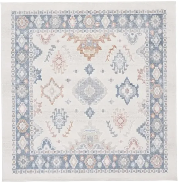 BLAIR WASHABLE 218 Blue 6'-7' X 6'-7' Square Square Rug
