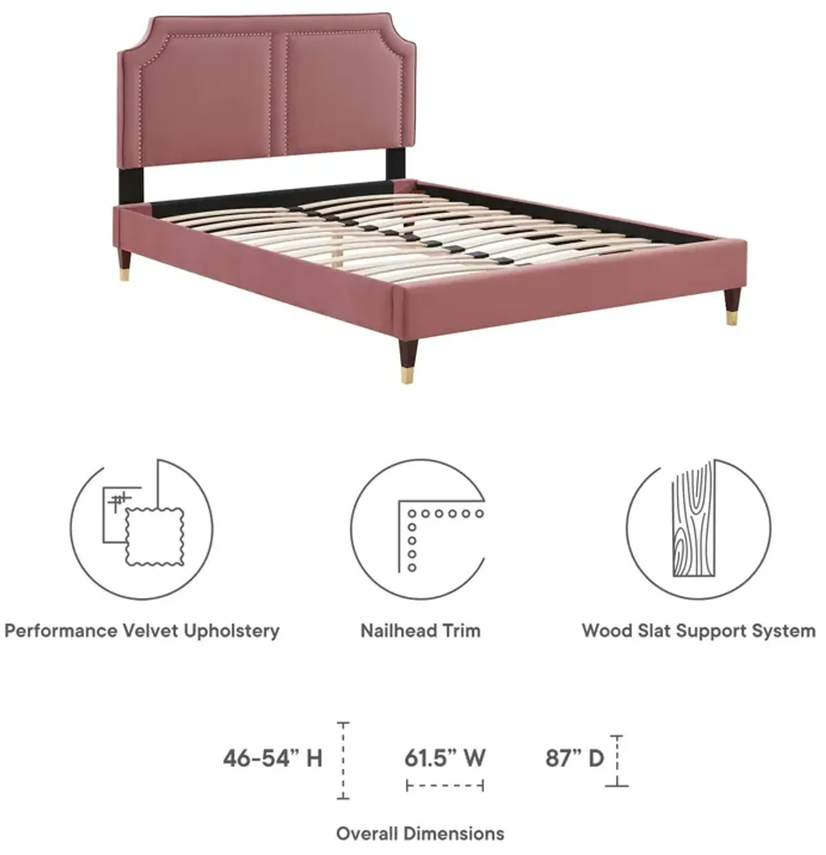 Novi Performance Velvet Twin Bed