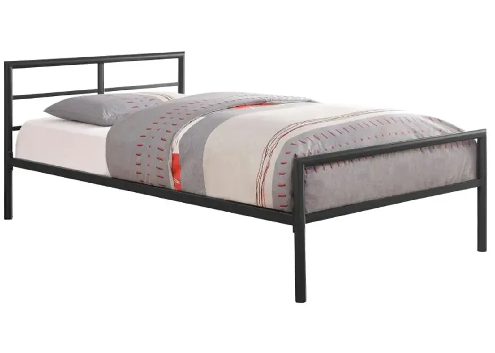 Fisher Twin Metal Bed Gunmetal