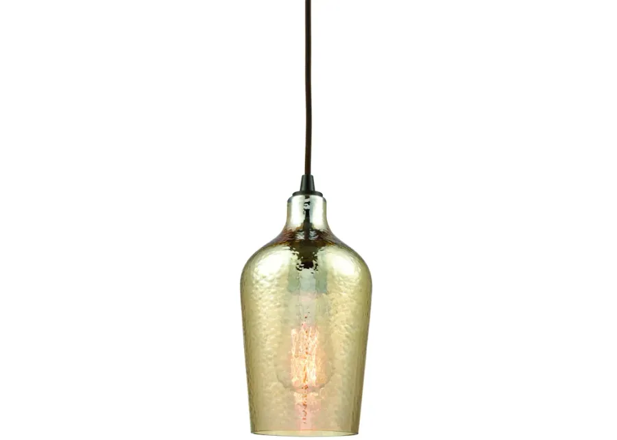 Hammered Glass Configurable Multi Pendant - Oil Rubbed Bronze