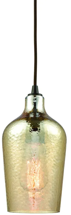 Hammered Glass Configurable Multi Pendant - Oil Rubbed Bronze