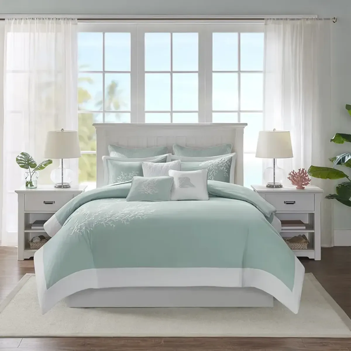 Harbor House Coastline Aqua Duvet Cover Mini Set