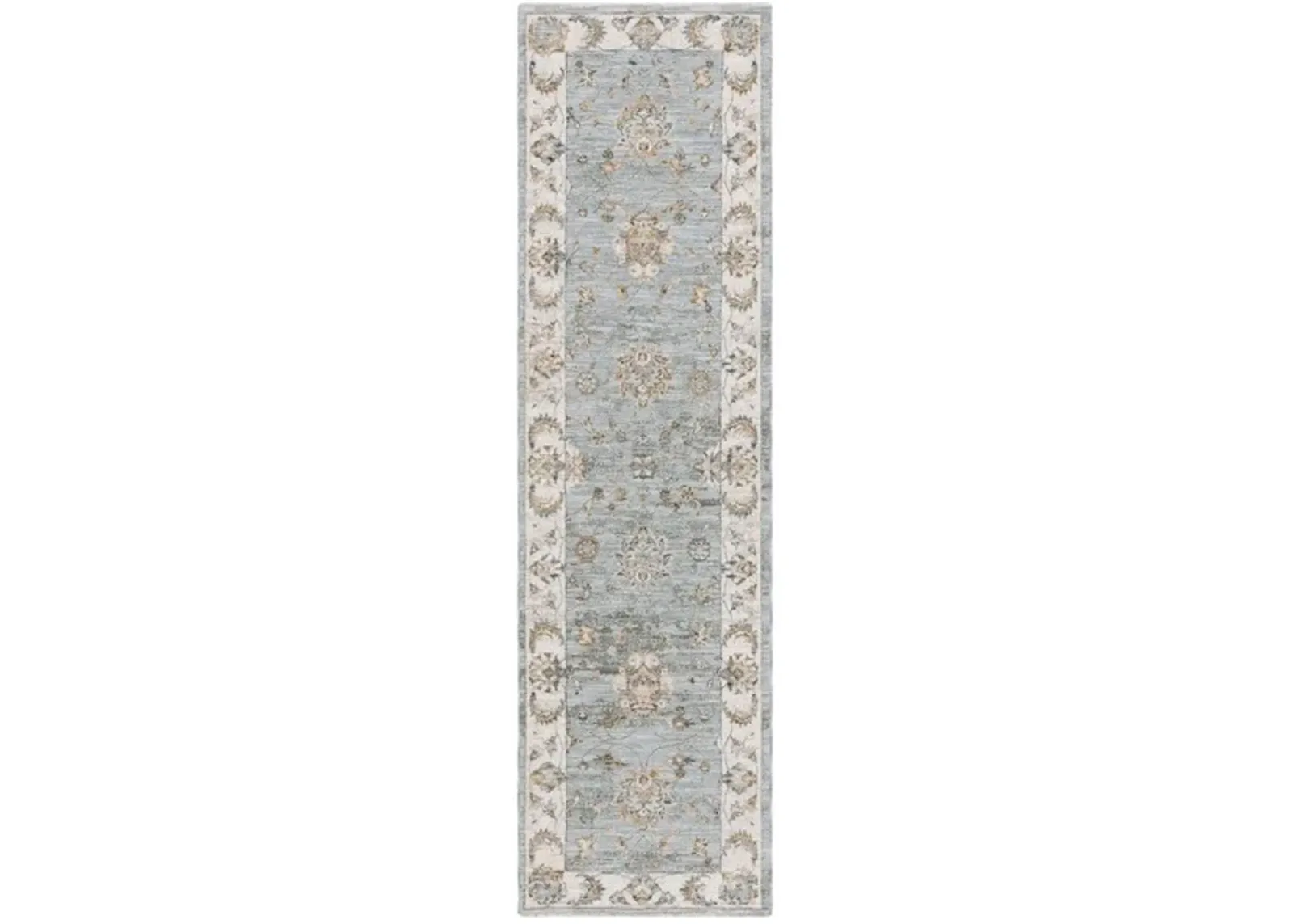 HAMILTON 106 Blue 2'-2' X 8' Runner Rug