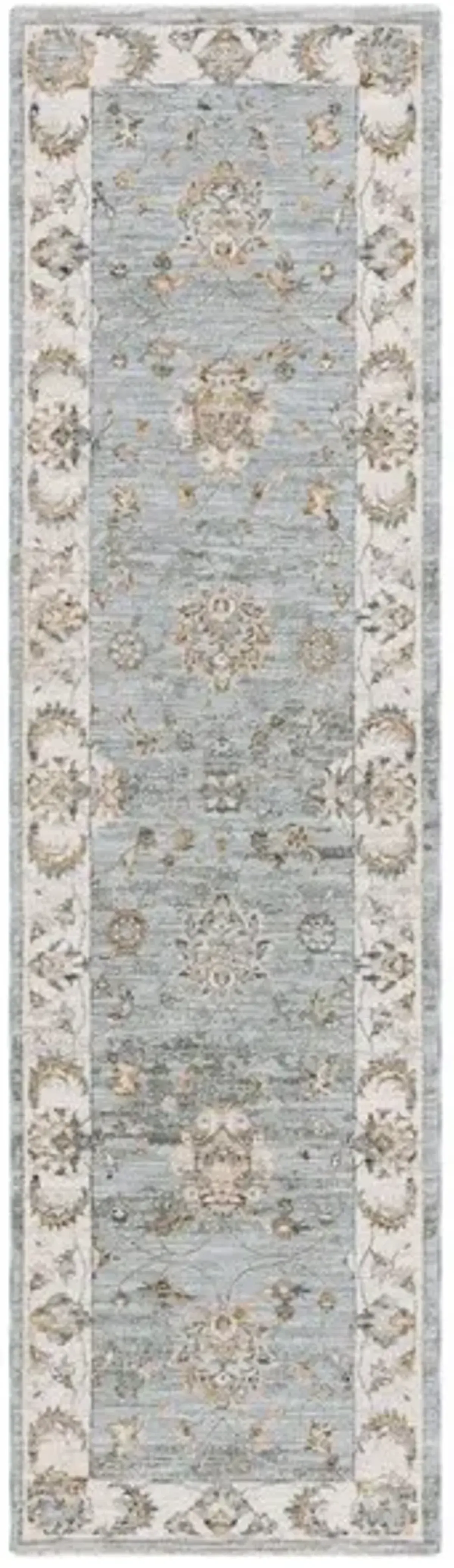 HAMILTON 106 Blue 2'-2' X 8' Runner Rug