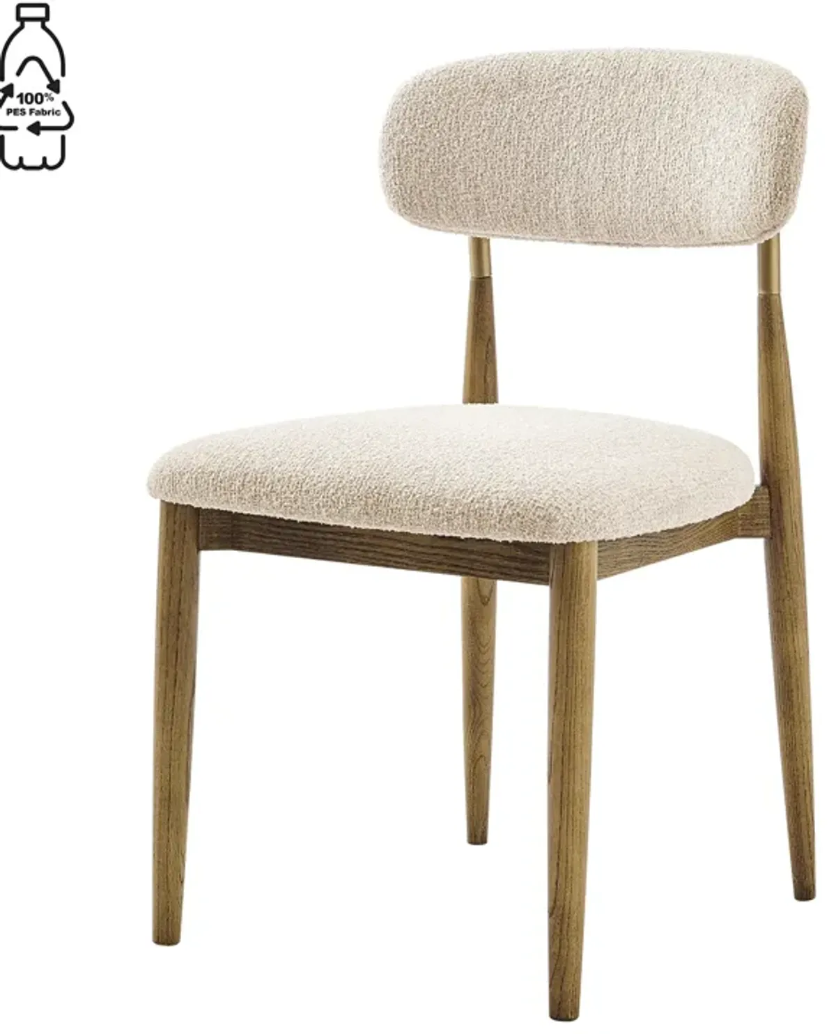 Verna Fabric Dining Side Chair, Palladian Beige  - Set of 2