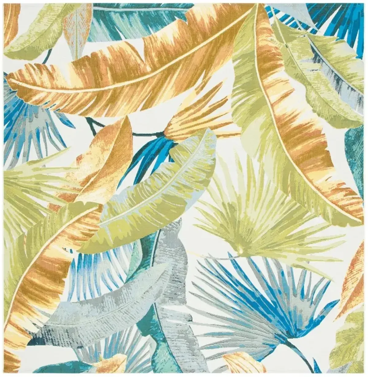 BARBADOS 520 Green 8' X 8' Square Square Rug