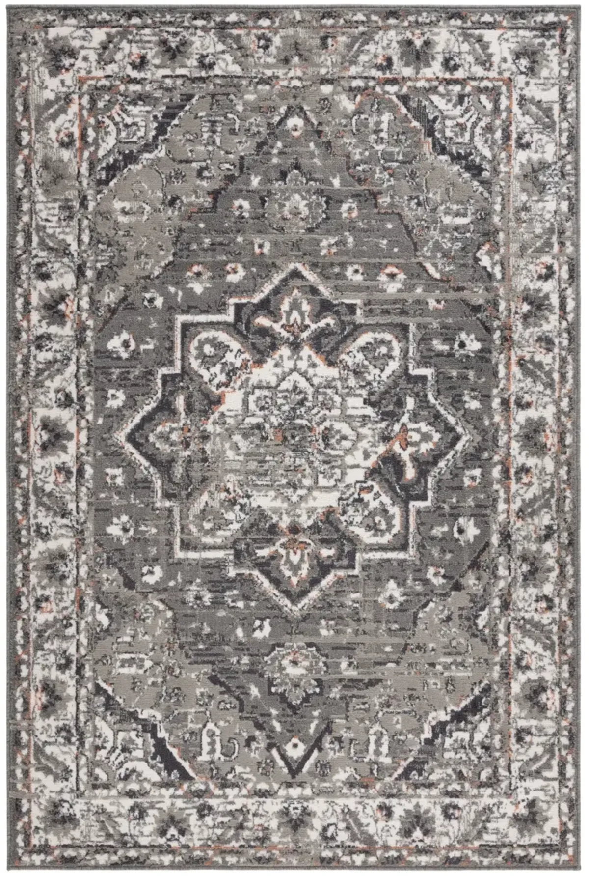 PYRAMID 216 GREY  4'-5' x 6'-5' Small Rectangle Rug