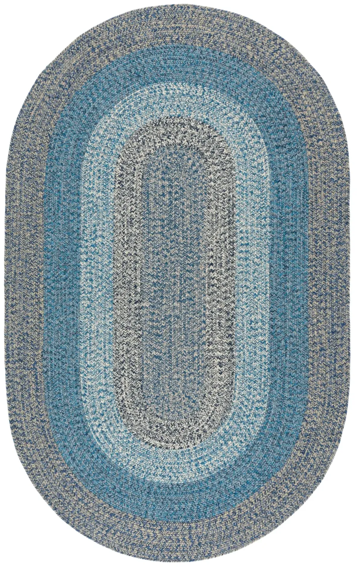 BRAIDED Hand Woven 5' x 8' Oval area rug
