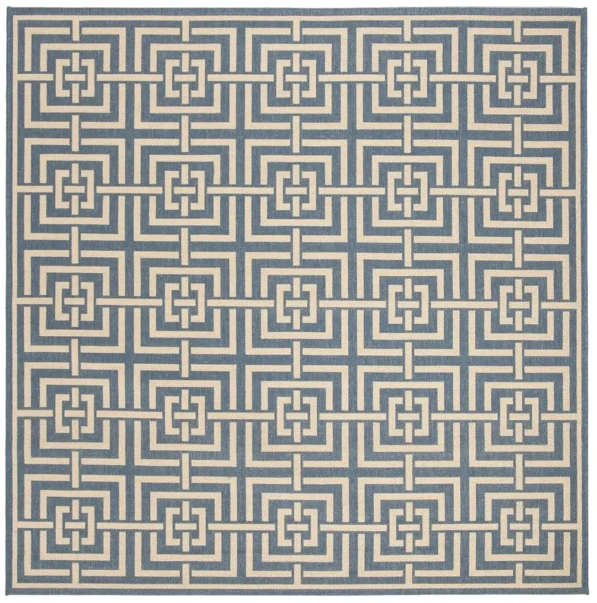 BEACH HOUSE 128 Blue 6'-7' X 6'-7' Square Square Rug