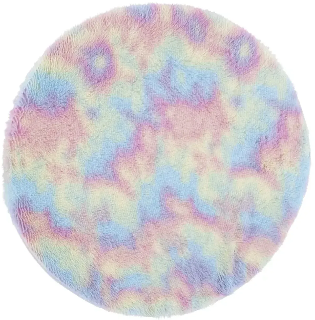 RAINBOW SHAG 100 RAINBOW 4' x 4' Round Round Rug
