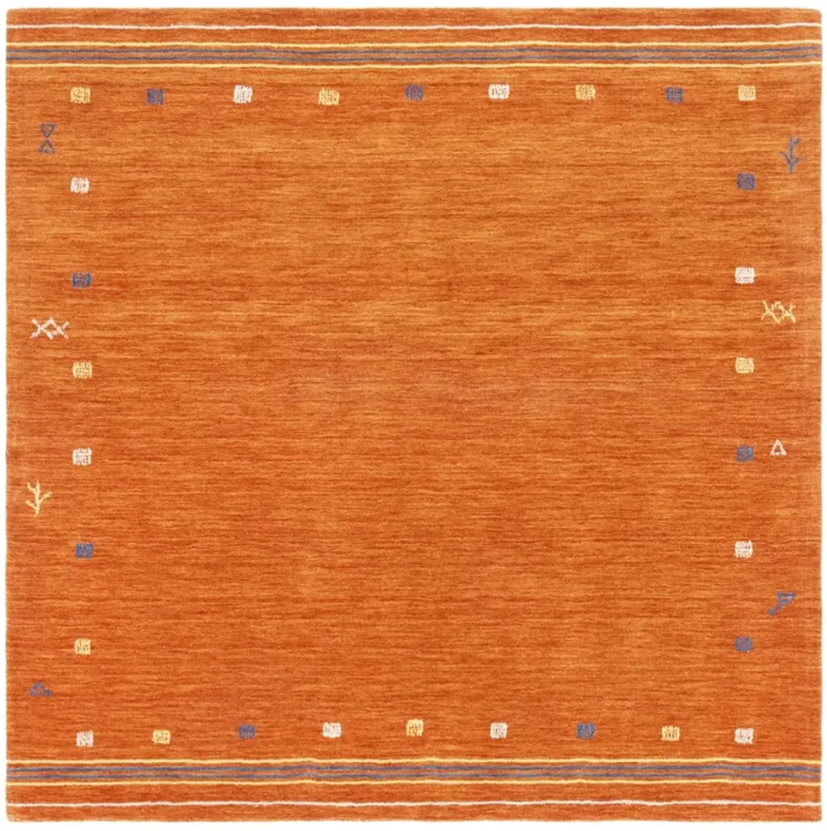 HIMALAYA 563 RUST 10' x 10' Square Square Rug