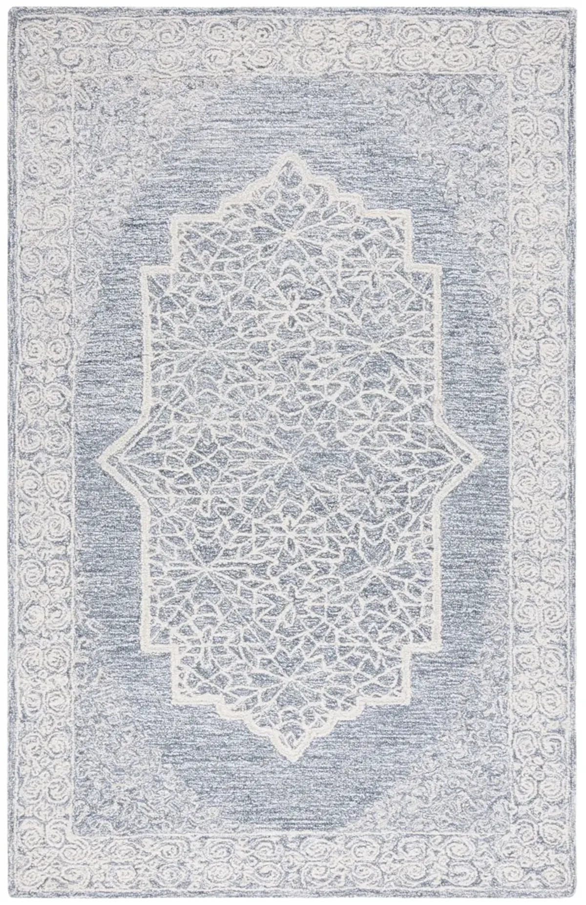 ABSTRACT Hand Tufted 4' x 6' area rug