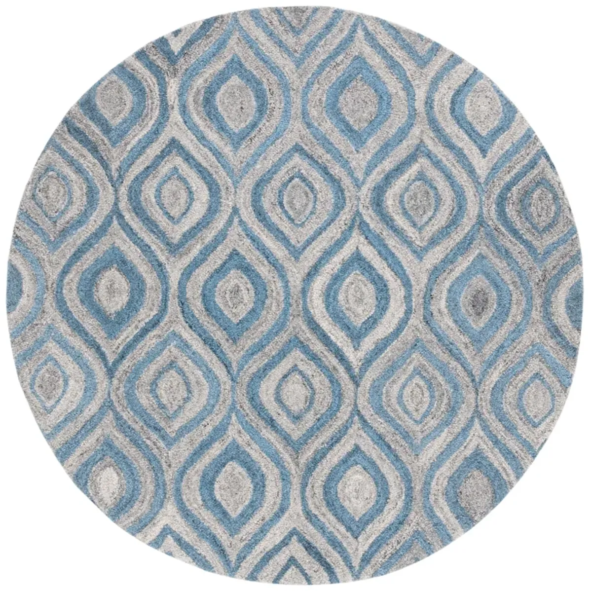 ABSTRACT Hand Tufted 6' x 6' Round area rug