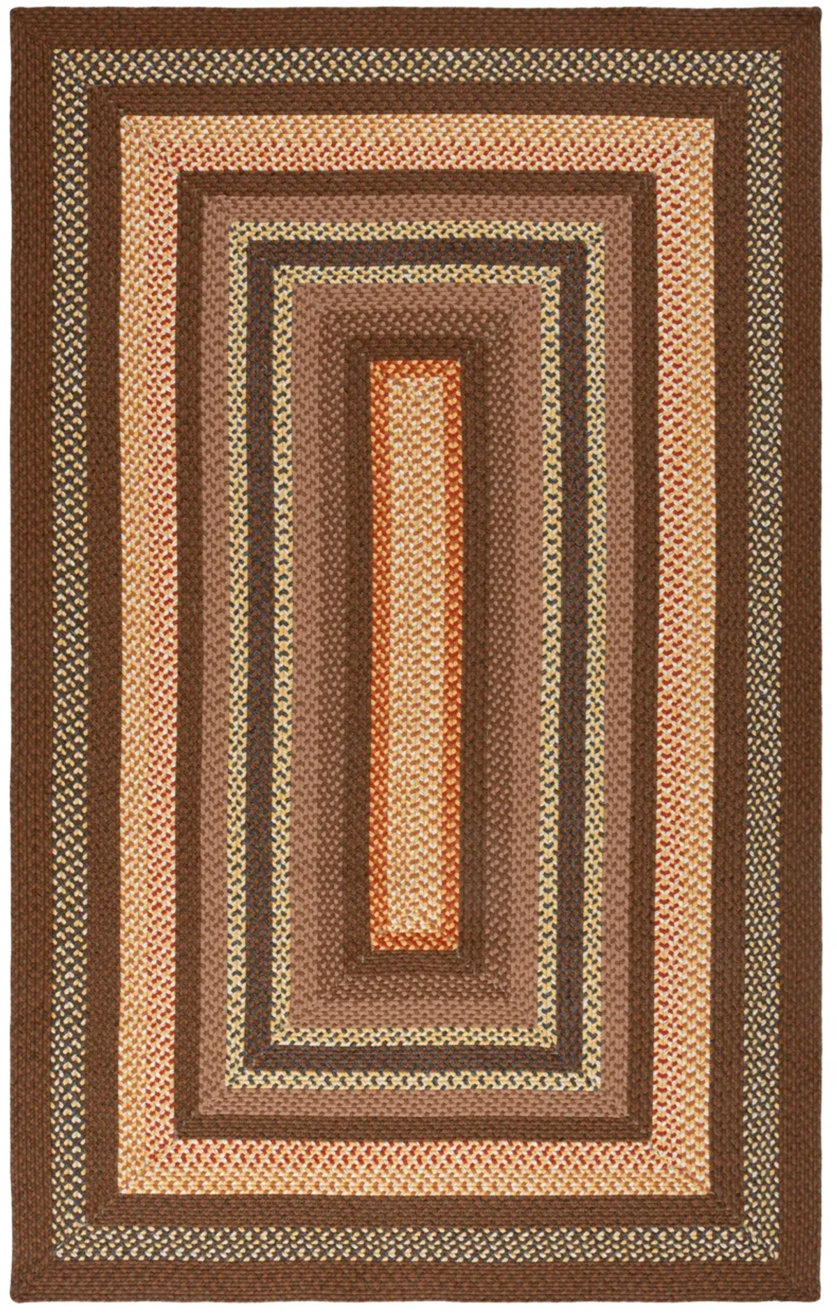 BRAIDED Hand Woven 5' x 8' area rug