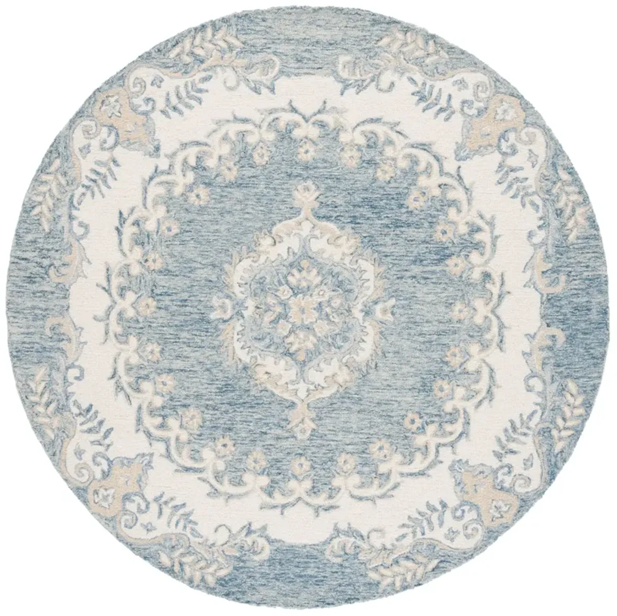 EBONY Hand Tufted 6' x 6' Round area rug