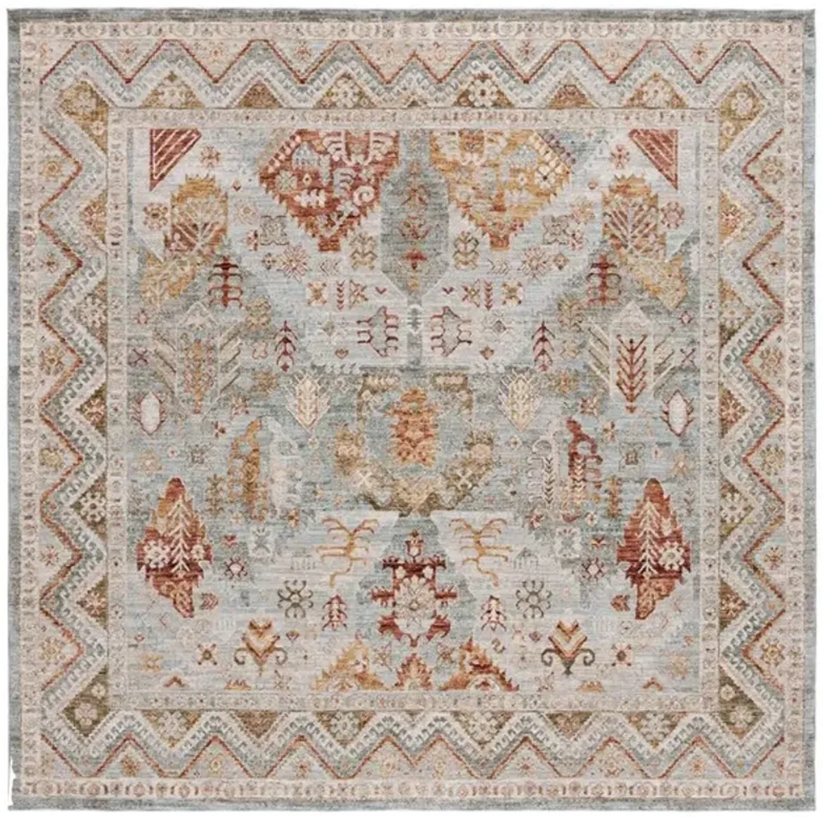 HAMILTON 104 Blue 6'-7' X 6'-7' Square Square Rug