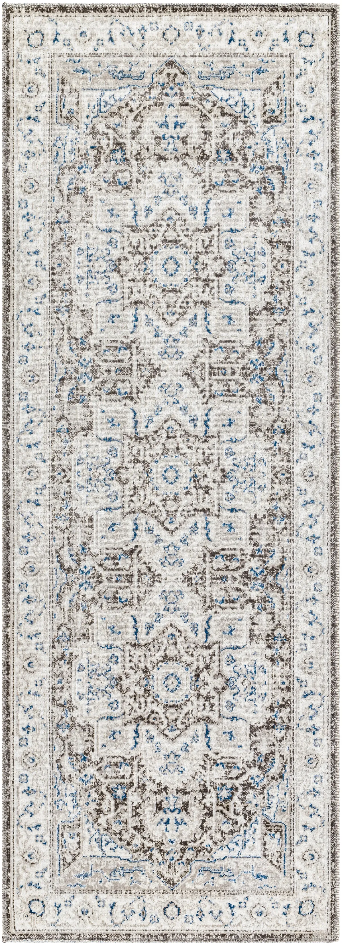 Basel BOS-2312 2'6" x 7'3" Machine Woven Rug